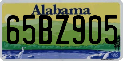 AL license plate 65BZ905