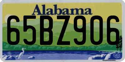 AL license plate 65BZ906