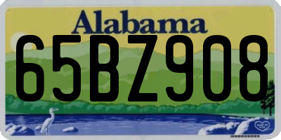 AL license plate 65BZ908