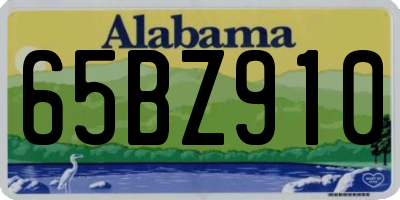 AL license plate 65BZ910