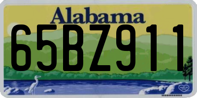 AL license plate 65BZ911
