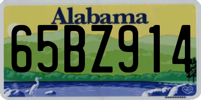 AL license plate 65BZ914
