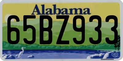 AL license plate 65BZ933