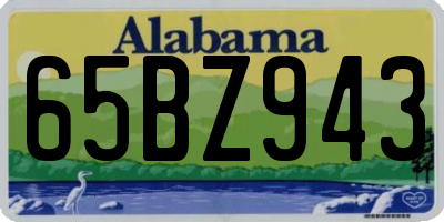 AL license plate 65BZ943