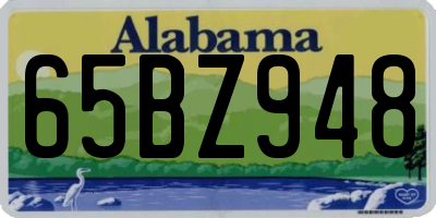 AL license plate 65BZ948