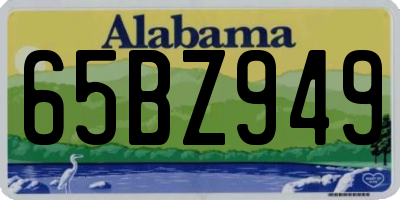 AL license plate 65BZ949