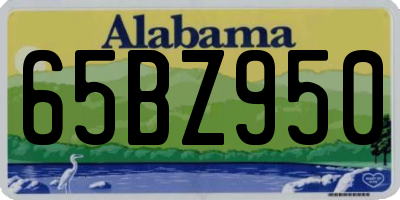 AL license plate 65BZ950