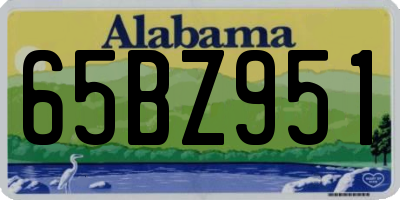 AL license plate 65BZ951