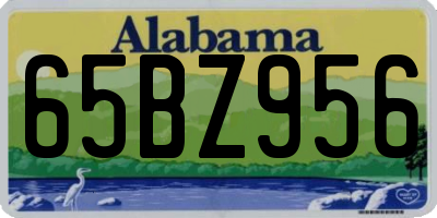 AL license plate 65BZ956