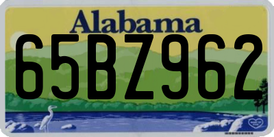 AL license plate 65BZ962
