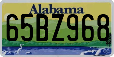 AL license plate 65BZ968