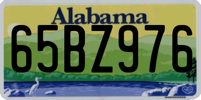AL license plate 65BZ976