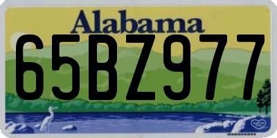 AL license plate 65BZ977