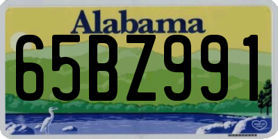 AL license plate 65BZ991