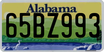 AL license plate 65BZ993