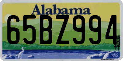 AL license plate 65BZ994