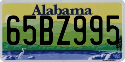 AL license plate 65BZ995