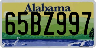 AL license plate 65BZ997