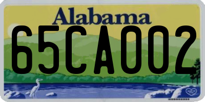 AL license plate 65CA002