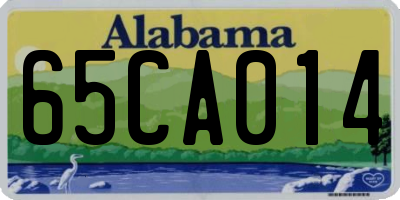AL license plate 65CA014