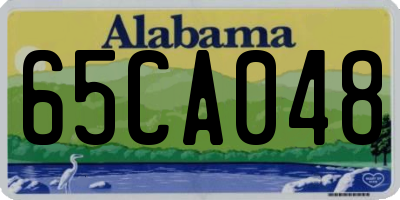 AL license plate 65CA048