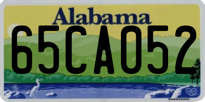 AL license plate 65CA052