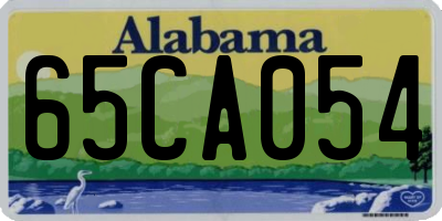 AL license plate 65CA054