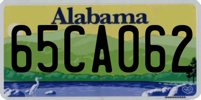 AL license plate 65CA062