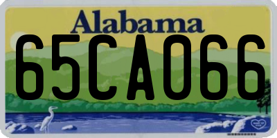 AL license plate 65CA066
