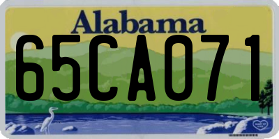 AL license plate 65CA071