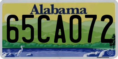 AL license plate 65CA072