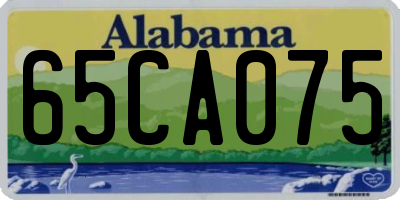 AL license plate 65CA075