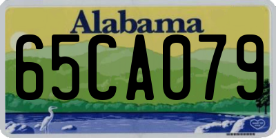 AL license plate 65CA079