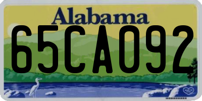 AL license plate 65CA092