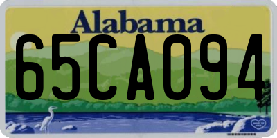 AL license plate 65CA094