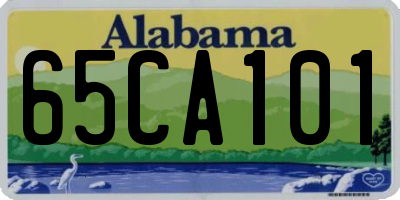 AL license plate 65CA101