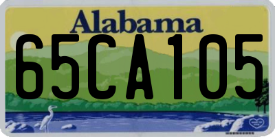 AL license plate 65CA105
