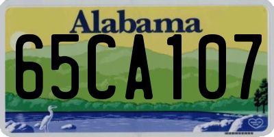 AL license plate 65CA107