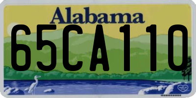 AL license plate 65CA110
