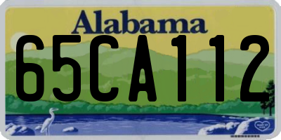 AL license plate 65CA112