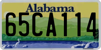 AL license plate 65CA114