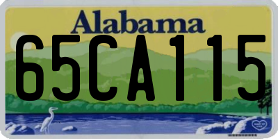 AL license plate 65CA115