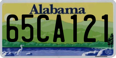 AL license plate 65CA121