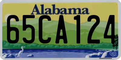 AL license plate 65CA124