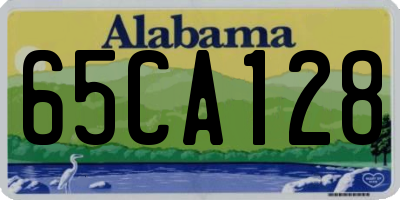 AL license plate 65CA128