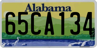 AL license plate 65CA134