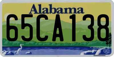 AL license plate 65CA138