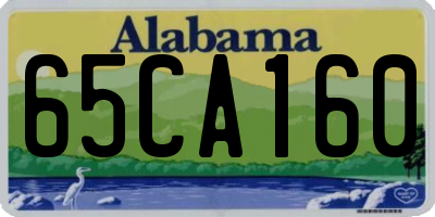 AL license plate 65CA160