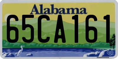 AL license plate 65CA161