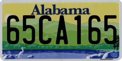AL license plate 65CA165